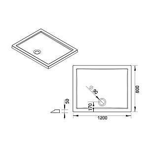 Душевой поддон Vincea VST-5AR-8012 120х80 белый купить в интернет-магазине Sanbest
