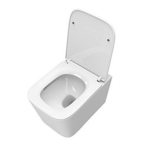 Унитаз подвесной BelBagno DUE-TOR BB5171CH-TOR/SC белый, с крышкой микролифт, безободковый, слив-торнадо купить в интернет-магазине Sanbest