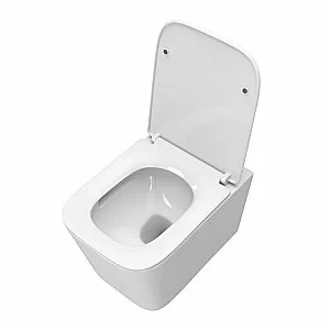 Унитаз подвесной BelBagno DUE-TOR BB5171CH-TOR/SC белый, с крышкой микролифт, безободковый, слив-торнадо купить в интернет-магазине Sanbest