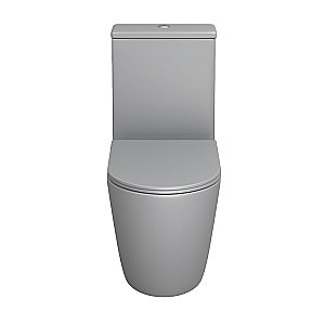 Унитаз Grossman Color GR-4480GLMS безободковый, с крышкой микролифт, с бачком, светло-серый матовый купить в интернет-магазине Sanbest