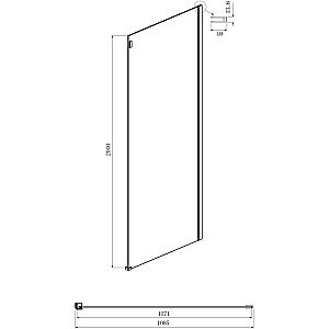 Душевой уголок Ambassador Benefit HBB 19022203HBB-110HBB 140х110 стекло тонированное/профиль черный купить в интернет-магазине Sanbest