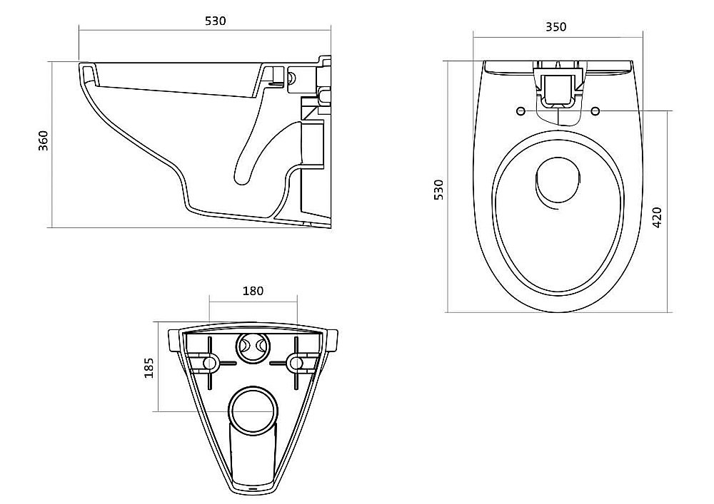 Унитаз подвесной Santek Бореаль 1WH302464 с инсталляцией, с крышкой микролифт купить в интернет-магазине Sanbest