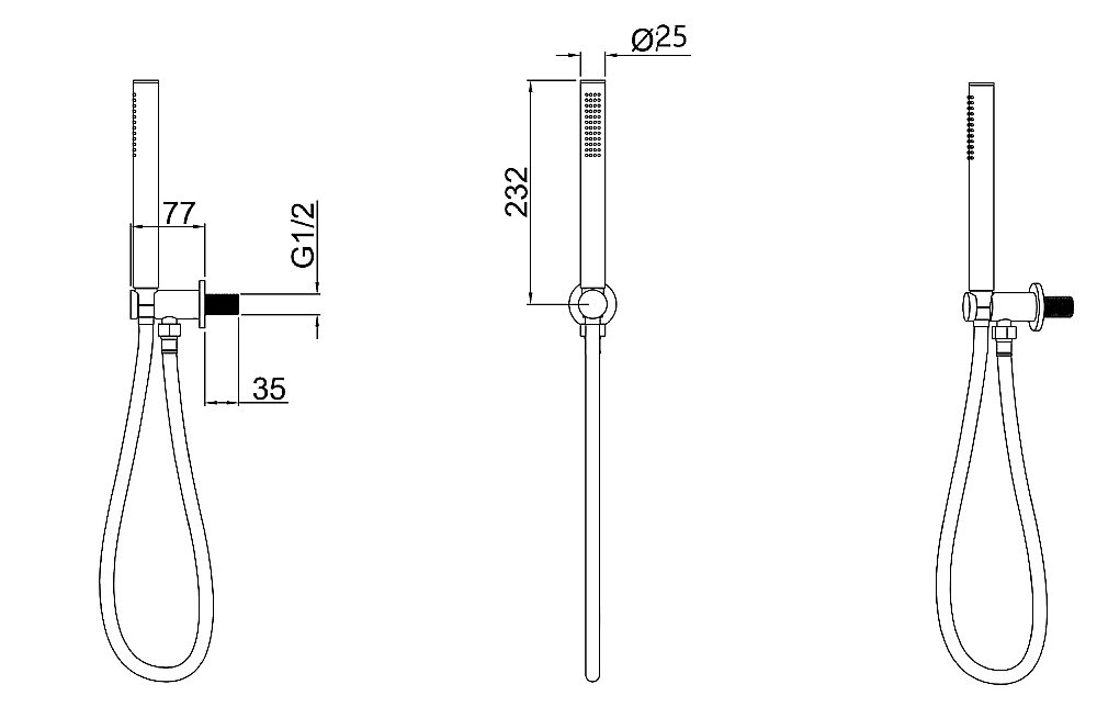 Душевой гарнитур Allen Brau Priority 5.31019-00 купить в интернет-магазине сантехники Sanbest