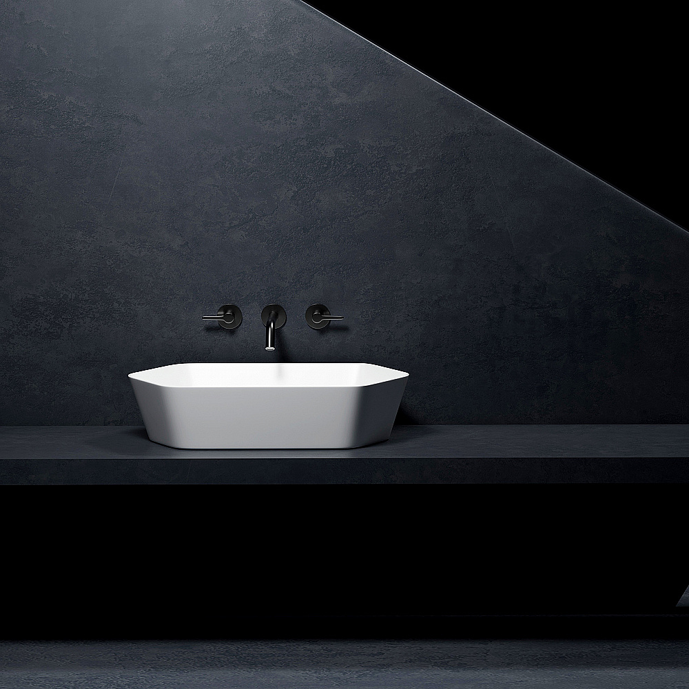 Раковина Abber Rechteck 61 AC2223 белая купить в интернет-магазине Sanbest