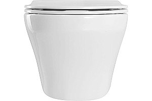 Унитаз подвесной Art&Max GINA AM218CHR/SC белый, с сиденьем микролифт, безободковый купить в интернет-магазине Sanbest
