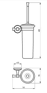 Ершик для унитаза Migliore FORTUNA 27734 хром купить в интернет-магазине сантехники Sanbest