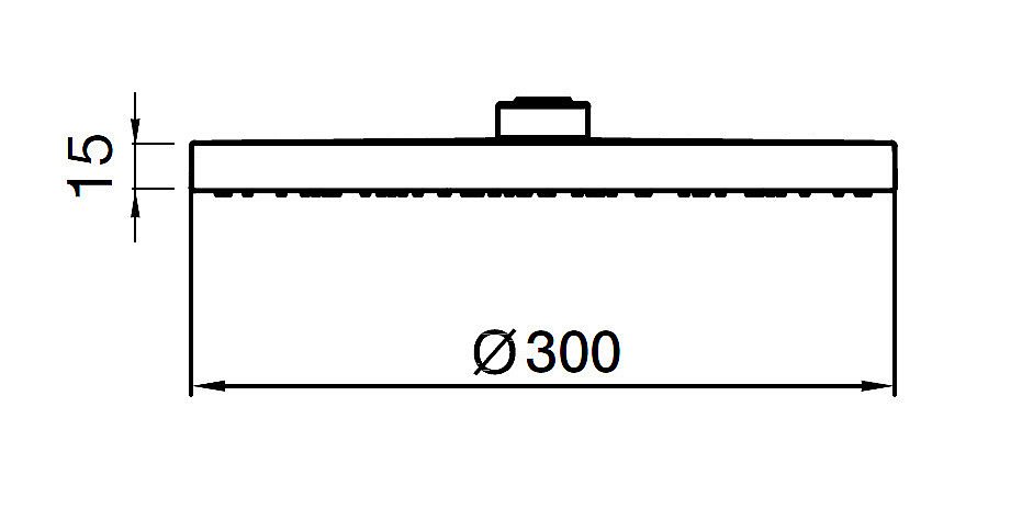 Верхний душ Webert SHOWER SET AC1010015PVC хром купить в интернет-магазине сантехники Sanbest