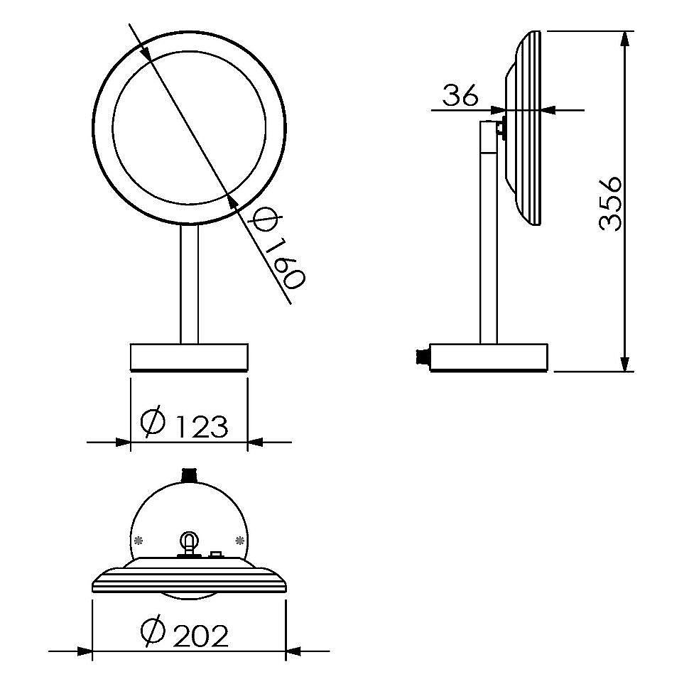 Зеркало косметическое Langberger Accessories 70585 купить в интернет-магазине сантехники Sanbest