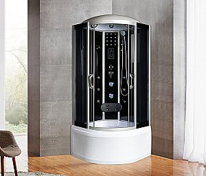 Душевая кабина RIVER TEMZA 90/44 ТН стекло тонированное купить в интернет-магазине Sanbest