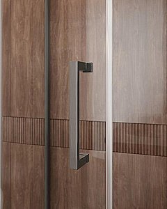 Душевой уголок Cezares Molveno 90x120 RH-1-120/90-C-GM-IV стекло прозрачное/профиль матовая оружейная сталь купить в интернет-магазине Sanbest