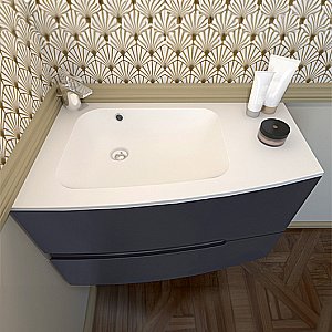 Раковина стеклянная Jacob Delafon Nona EB1884RU-DE1 80 матовая белая купить в интернет-магазине Sanbest