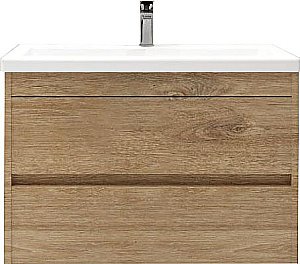 Тумба с раковиной Art&Max Family-M 75 подвесная, дуб харбор золотой для ванной в интернет-магазине Sanbest