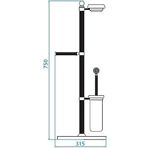 Стойка Cezares OLIMP-WCS-02-M бронза купить в интернет-магазине сантехники Sanbest