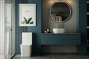 Унитаз-компакт Abber Rechteck AC1210T белый, с крышкой микролифт, с бачком, безободковый, слив-торнадо купить в интернет-магазине Sanbest