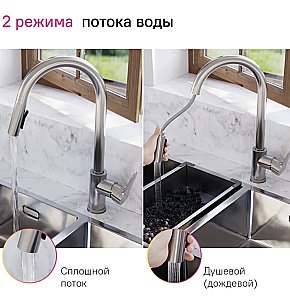 Смеситель для кухни Iddis Сuba CUBSBP0i05 глянцевый хром купить в интернет-магазине сантехники Sanbest