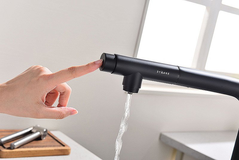 Смеситель для кухни Paulmark Viper Vi213105-AN антрацит купить в интернет-магазине сантехники Sanbest