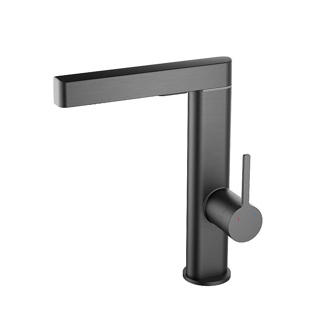 Смеситель для кухни Vincea VKF-22GM вороненая сталь купить в интернет-магазине сантехники Sanbest