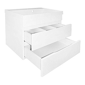 Тумба с раковиной Azario Эстима 60/2 CS00094542 белая для ванной в интернет-магазине Sanbest