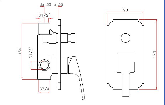 Смеситель для душа Cezares LEGEND-VDIM-03/24 золото купить в интернет-магазине сантехники Sanbest