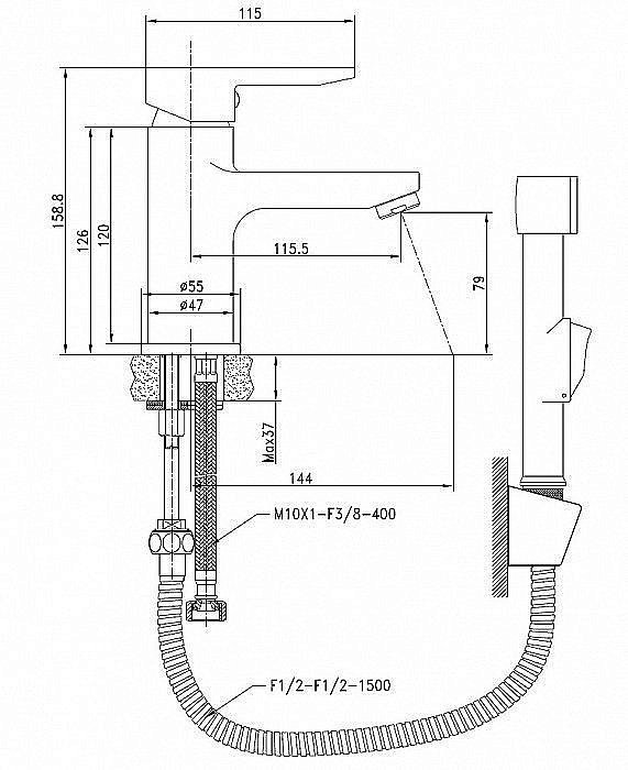 Смеситель для раковины IDDIS Sena SENSB00i08 купить в интернет-магазине сантехники Sanbest