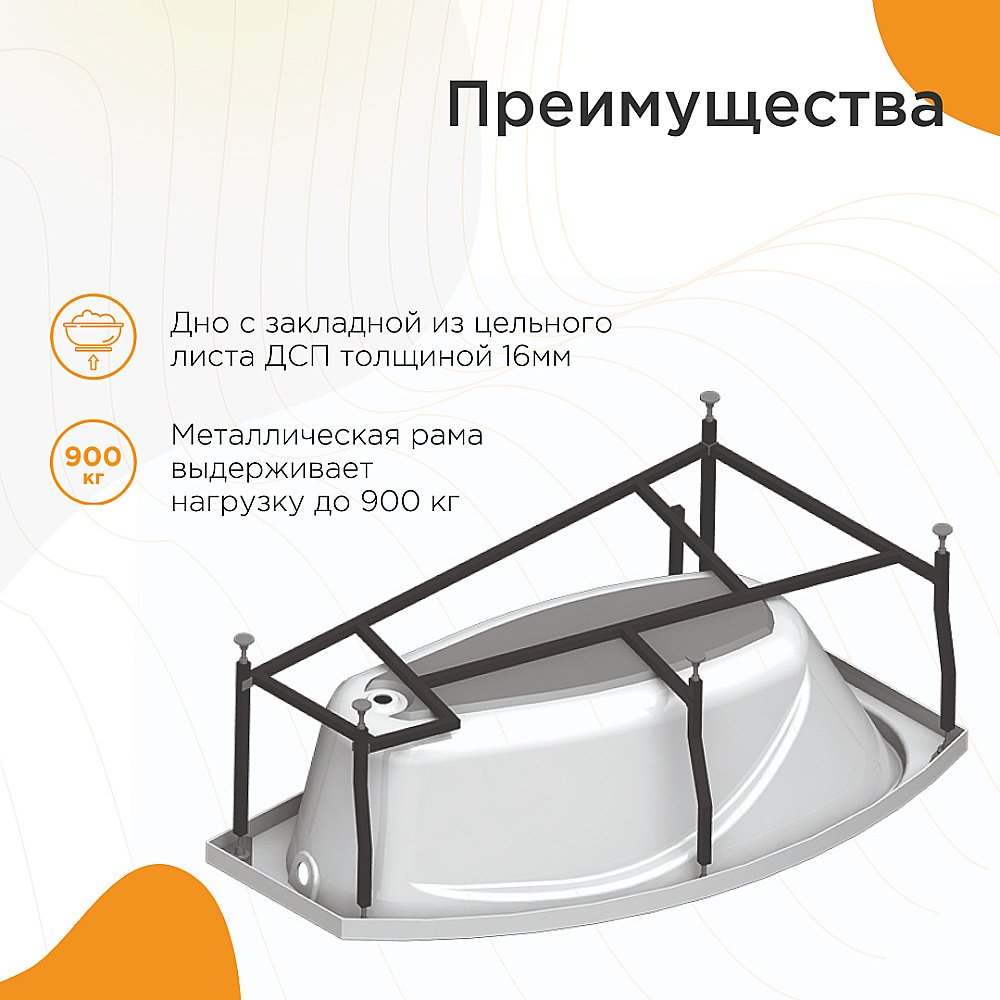 Ванна с гидромассажем Радомир София 169х99 ТЕРАПИЯ ХРОМ белая купить в интернет-магазине Sanbest