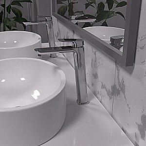 Смеситель для раковины PAINI Nove 09CR205LL хром купить в интернет-магазине сантехники Sanbest