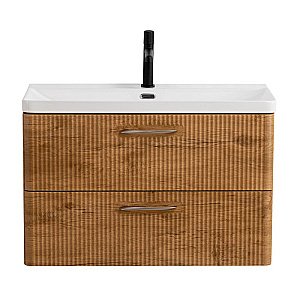 Тумба с раковиной BelBagno DUE-800-2C-SO-RN-P Rovere Nature для ванной в интернет-магазине Sanbest