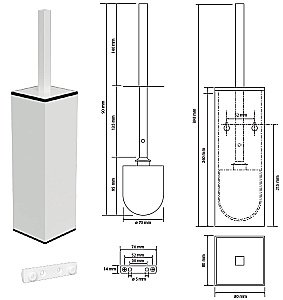 Ёршик напольный/подвесной Bemeta White 102913094 белый купить в интернет-магазине сантехники Sanbest