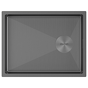Кухонная мойка Paulmark NEXT-SLIM PM215442-GM вороненая сталь купить в интернет-магазине сантехники Sanbest