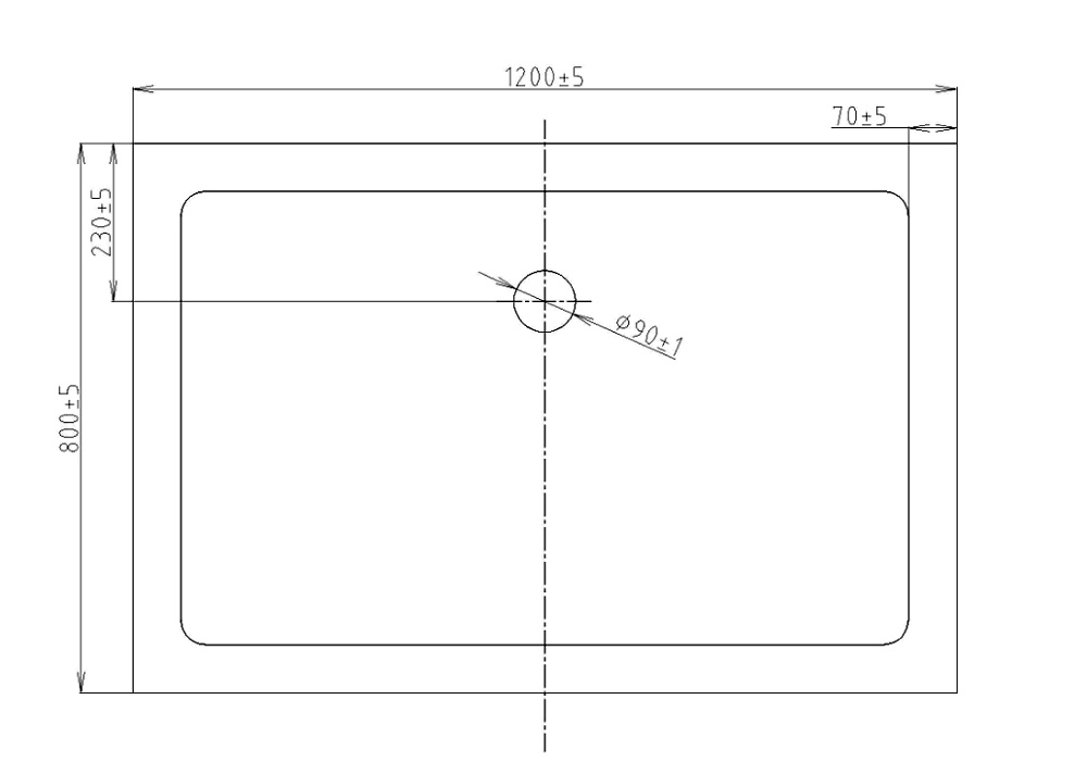 Душевой поддон Orans TS1280-4 120х80 купить в интернет-магазине Sanbest