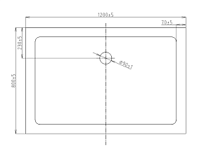 Душевой поддон Orans TS1280-4 120х80 купить в интернет-магазине Sanbest