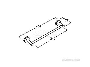 Полотенцедержатель Roca Superinox 817307002 купить в интернет-магазине сантехники Sanbest