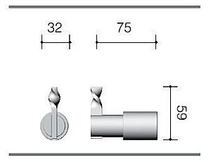 Крючок Schein VAN GOGH 051 купить в интернет-магазине сантехники Sanbest