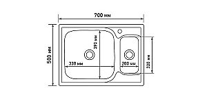 Мойка кухонная MIXLINE ML 538197 хром купить в интернет-магазине сантехники Sanbest