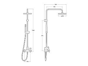 Душевая система Roca Loft 5A9743C00 купить в интернет-магазине сантехники Sanbest