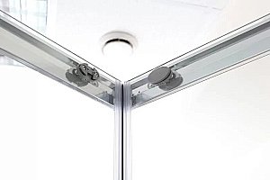 Душевой уголок Aquanet Alfa NAA1131 150х80 стекло прозрачное/профиль хром купить в интернет-магазине Sanbest