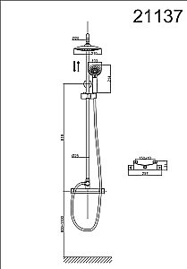 Душевая система D&K Bayern Potsdam DA2113701B09 купить в интернет-магазине сантехники Sanbest