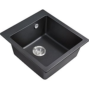 Мойка кухонная Milacio Murcia 46 Cuarzo MC.77031 черная матовая купить в интернет-магазине сантехники Sanbest