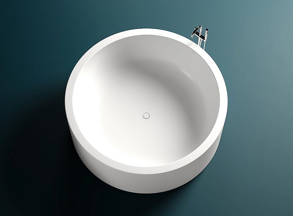 Ванна Salini ISOLA Up&Down S-Sense Sapirit 200x200 101111MF светлые оттенки RAL матовая купить в интернет-магазине Sanbest
