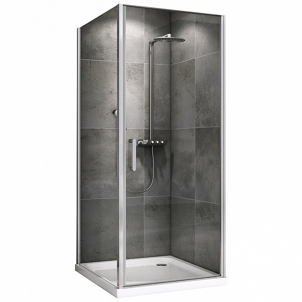 Душевой уголок ABBER Sonnenstrand AG04060-S75 60x75 стекло прозрачное/профиль хром купить в интернет-магазине Sanbest