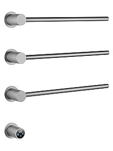 Полотенцесушитель электрический встраиваемый WONZON & WOGHAND HAMBURG, Брашированный никель (WW-AL313-BR) купить в интернет-магазине сантехники Sanbest