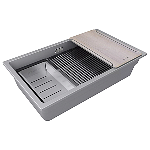 Кухонная мойка Paulmark Lumi-Multi Sink 74 LU-MULTI 74-GRM серый металлик купить в интернет-магазине сантехники Sanbest