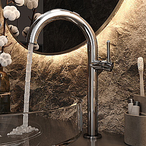 Смеситель для раковины Elghansa RADIANT XQ 16H3781 хром купить в интернет-магазине сантехники Sanbest