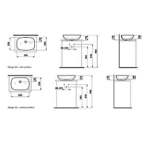 Раковина Laufen INO 8.1230.2.400.109.1 белая купить в интернет-магазине Sanbest