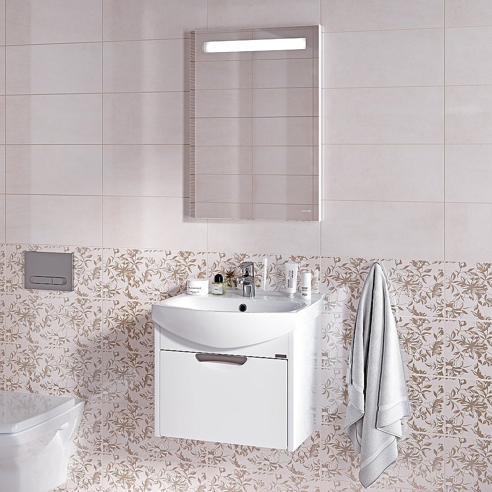 Зеркало CERSANIT LED KN-LU-LED010*50-b-Os в ванную от интернет-магазине сантехники Sanbest