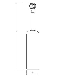 Ершик для туалета Migliore Amerida ML.AMR-60.413.DO золото/Swarovski купить в интернет-магазине сантехники Sanbest