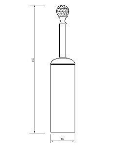 Ершик для туалета Migliore Amerida ML.AMR-60.413.DO золото/Swarovski купить в интернет-магазине сантехники Sanbest