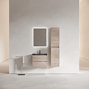 Тумба с раковиной Sancos Libra 60 LB60EG дуб галифакс натуральный для ванной в интернет-магазине Sanbest