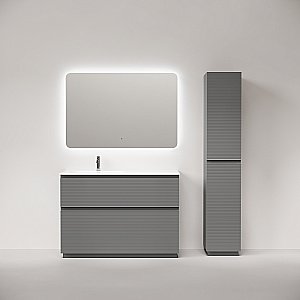 Тумба с раковиной Sancos Folk Floor FL120FLES/FL120FRES Ergraut soft для ванной в интернет-магазине Sanbest