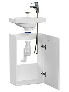 Мебель для ванной Cersanit LARA 40 со смесителем, белая для ванной в интернет-магазине Sanbest